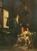 unknow artist Tsar Ivan the Terrible and the priest Sylvester Spain oil painting artist